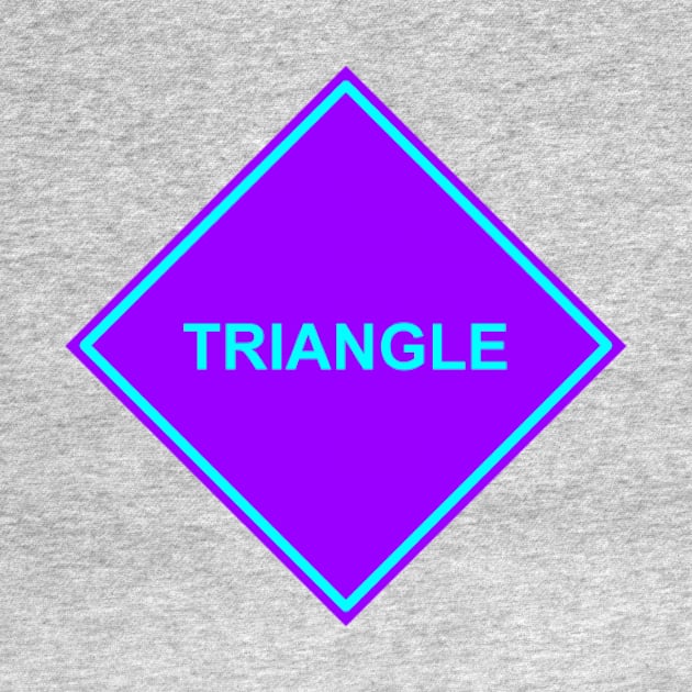 Purple Cyan Triangle by rockcock